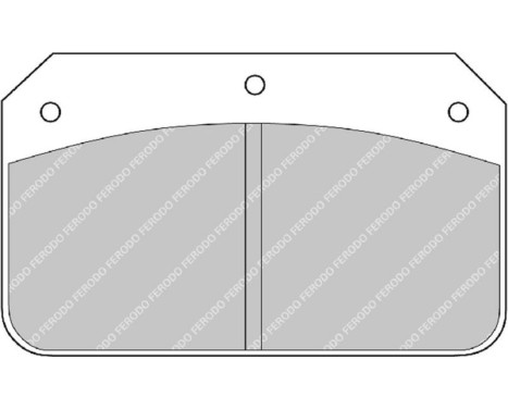 Brake pad set DS2500 FRP502H Ferodo Racing, Image 5