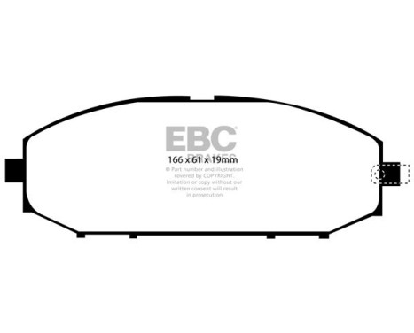 Brake pad set EBC Bluestuff DP51280NDX, Image 2