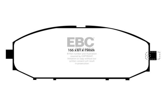 Brake pad set EBC Bluestuff DP51280NDX, Image 2