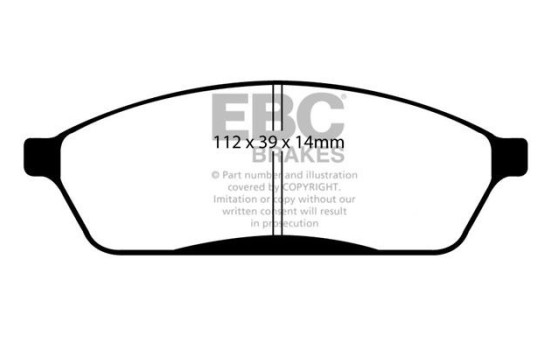 ​Brake pad set EBC Ultimax2 DP1023, Image 2