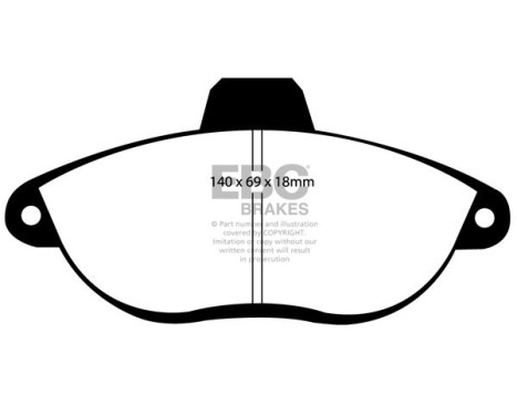 Brake pad set EBC Ultimax2 DP1053, Image 2