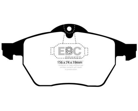 Brake pad set EBC Ultimax2 DP1062, Image 2
