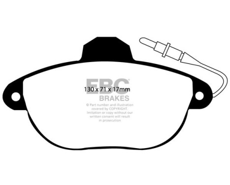 Brake pad set EBC Ultimax2 DP1077, Image 2