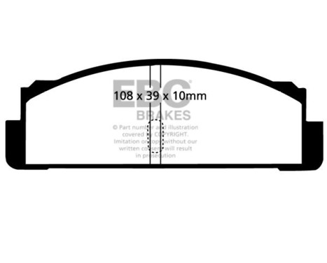 Brake pad set EBC Ultimax2 DP130, Image 2