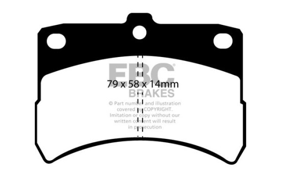 Brake pad set EBC Ultimax2 DP1335, Image 2