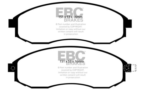 ​Brake pad set EBC Ultimax2 DP1489, Image 2