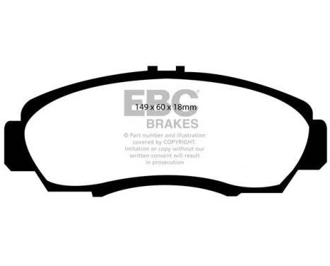 Brake pad set EBC Ultimax2 DP1610, Image 2