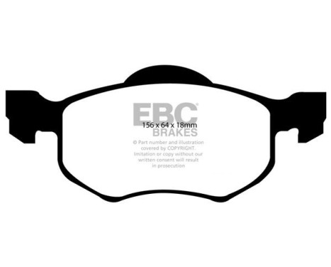 Brake pad set EBC Ultimax2 DP1616, Image 2