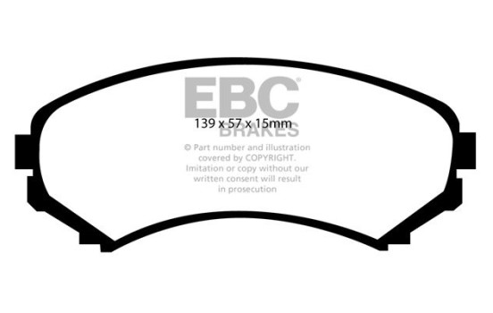 Brake pad set EBC Ultimax2 DP1619, Image 2