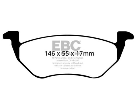 ​Brake pad set EBC Ultimax2 DP1710, Image 2