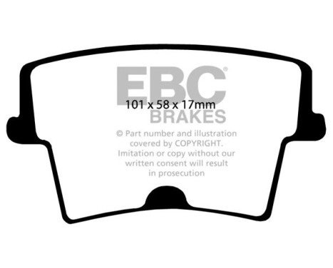 Brake pad set EBC Ultimax2 DP1722, Image 2