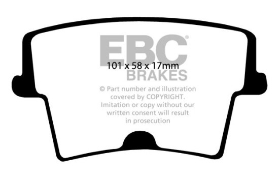 Brake pad set EBC Ultimax2 DP1722, Image 2