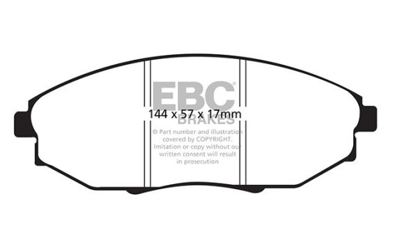 Brake pad set EBC Ultimax2 DP1750, Image 2