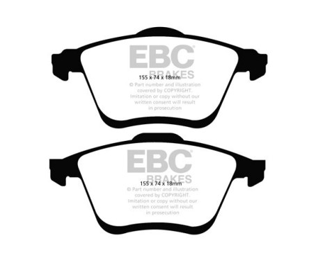 Brake pad set EBC Ultimax2 DP1773, Image 2