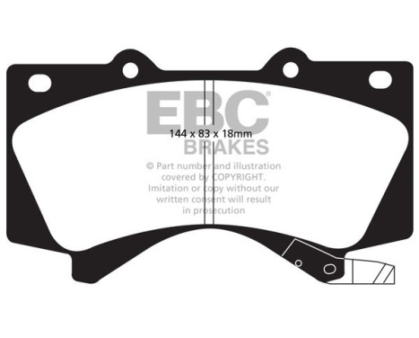 Brake pad set EBC Ultimax2 DP1815, Image 2