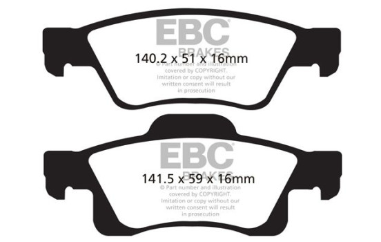 ​Brake pad set EBC Ultimax2 DP1872, Image 2