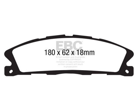 ​Brake pad set EBC Ultimax2 DP1886, Image 2