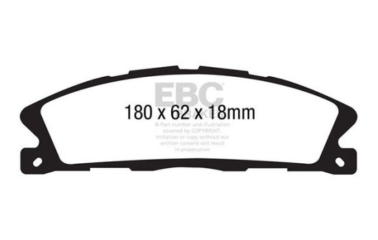 ​Brake pad set EBC Ultimax2 DP1886, Image 2