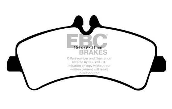 Brake pad set EBC Ultimax2 DP1929, Image 2