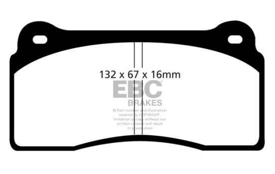 Brake pad set Greenstuff DP21110 EBC