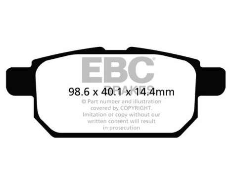 Brake pad set Greenstuff DP22120 EBC