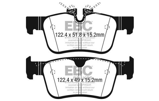 Brake pad set Greenstuff DP22306 EBC