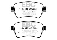 Brake pad set Greenstuff DP22345 EBC