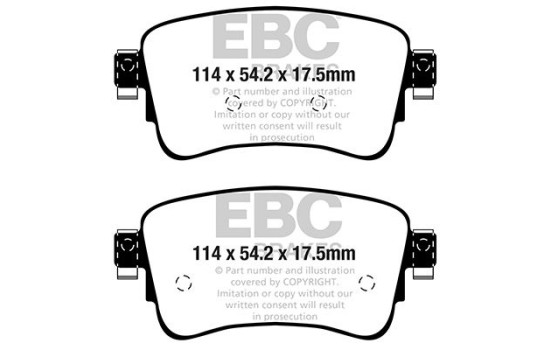Brake pad set Greenstuff DP22345 EBC