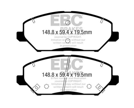 Brake pad set Greenstuff DP22362 EBC