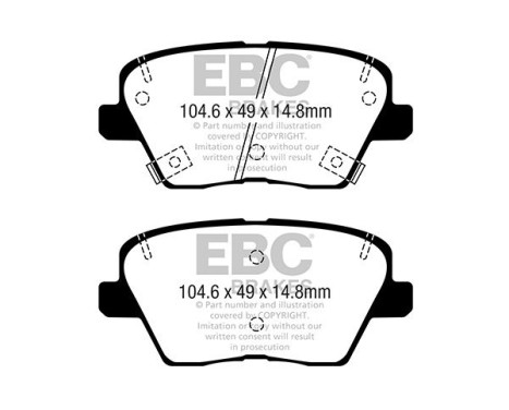 Brake pad set Greenstuff DP22363 EBC