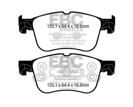 Brake pad set Greenstuff DP22372 EBC
