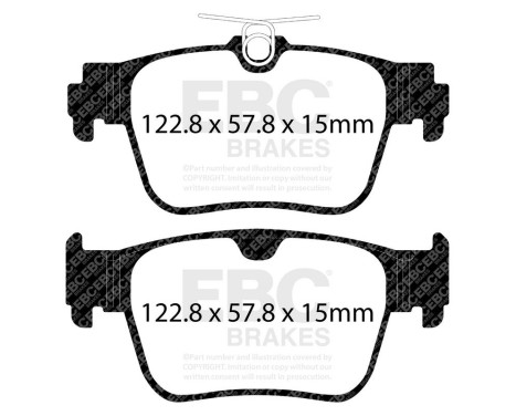 Brake pad set Greenstuff DP22438 EBC, Image 3