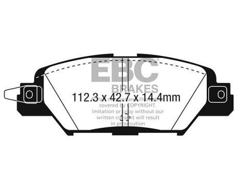 Brake pad set Greenstuff DP23071 EBC