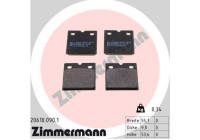 Brake pad set, parking brake discs 20610.090.1 Zimmermann