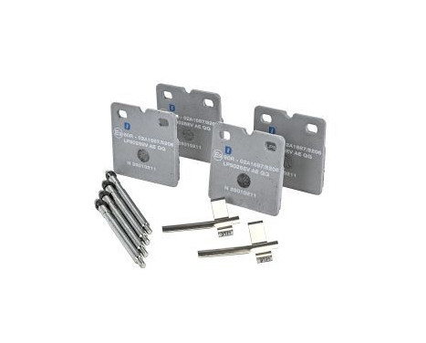 Brake pad set, parking brake discs LP5026EV Delphi