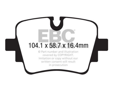 Brake pad set Redstuff DP32190C EBC, Image 3