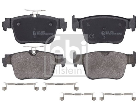 brake pad set with cleats 183657 FEBI