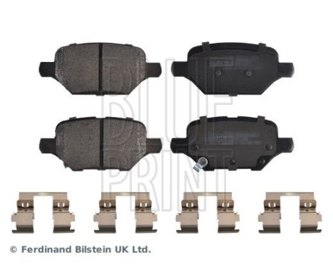 brake pad set with cleats ADBP420073 Blue Print