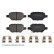 brake pad set with cleats ADBP420073 Blue Print