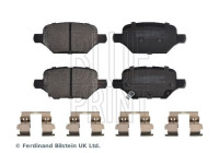 brake pad set with cleats ADBP420073 Blue Print