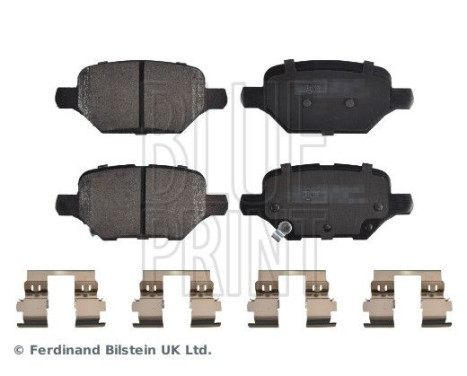 brake pad set with cleats ADBP420073 Blue Print