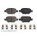 brake pad set with cleats ADBP420073 Blue Print