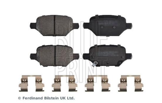 brake pad set with cleats ADBP420073 Blue Print