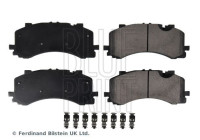 brake pad set with cleats ADBP420082 Blue Print