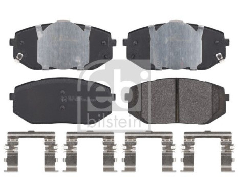 brake pad set with mounting material 183655 FEBI