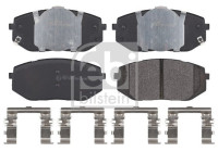 brake pad set with mounting material 183655 FEBI
