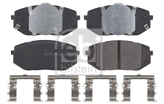 brake pad set with mounting material 183655 FEBI