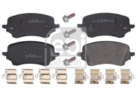 brake pad set with mounting material 183713 FEBI