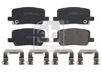 brake pad set with mounting material 183715 FEBI