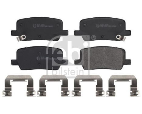 brake pad set with mounting material 183715 FEBI